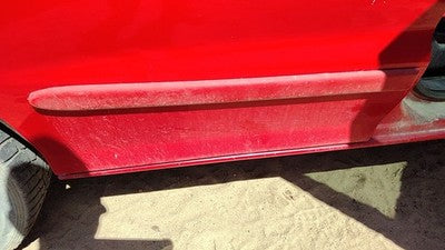 1995-05 Chevy Cavalier Passenger Right Rear Moulding From Door Back Trim Red 74U