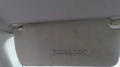 1996-2000 Honda Civic Driver Left Sun Visor Oem Gray 83280S01a32za
