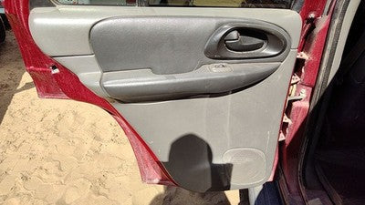 02-04 Trail Blazer Driver Left Rear Inside Door Trim Panel Back Dark Pewter 922
