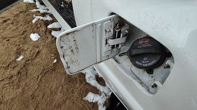 1998-2011 Ford Ranger Fuel Tank Door With Hinge Gas Lid Oem Filler White