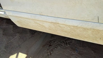 02-05 Ford Explorer Driver Left Rear Moulding From Door Back Trim Strip White Yz