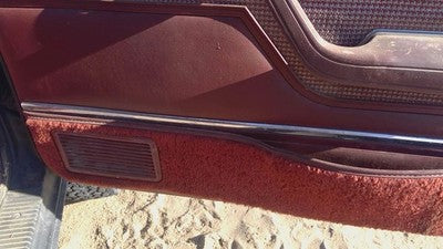 85 Jeep Cherokee Passenger Right Front Inside Door Trim Panel Only Oem 2 Dr Red
