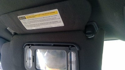 1993 Buick Park Ave Driver Left Sun Visor Oem Gray