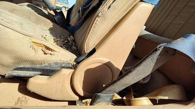 1985 Pontiac Sunbird Driver Left Side Seat Trim Upper Panel Oem Tan