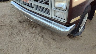 1983-1991 Gmc Sierra C3500 Front Bumper Assembly With Brackets Oem Chrome Bent