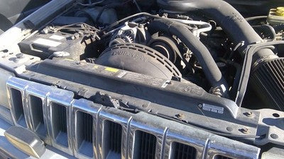 93-98 Jeep Grand Cherokee Top Plastic Cover Above Radiator Support Upper Shield