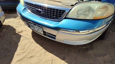 2001-2003 Ford Windstar Front Bumper Cover Assembly Oem Blue Lv Ts Torn