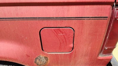 1990 Ford Bronco 2 Fuel Tank Door With Hinge Gas Lid Oem Filler Red