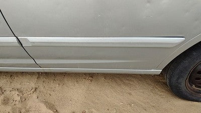 01-03 Hyundai Elantra Driver Left Rear Moulding From Door Back Trim Strip Silver