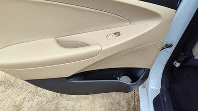 11-14 Sonata Driver Left Rear Inside Door Trim Panel Wth Switches Back Camel Yda