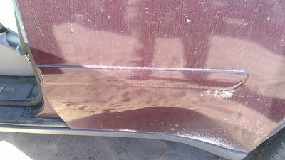 06-09 Trail Blazer Driver Left Rear Moulding From Door Back Trim Strip Red 49U