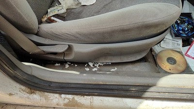 2002 Saturn L100 Passenger Right Side Seat Trim Panel Oem Gray 96B