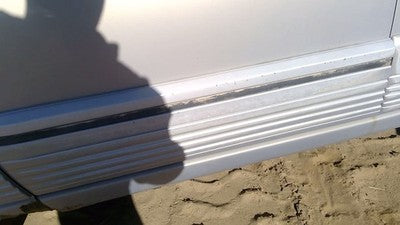 1994 Jeep Grand Cherokee Driver Left Front Moulding From Door Trim Strip Silver