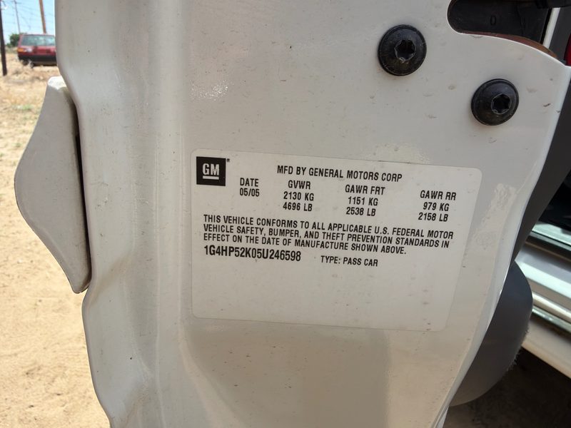 2000-2005 Buick Lesabre (80 & Up) Front Door Regulator RH