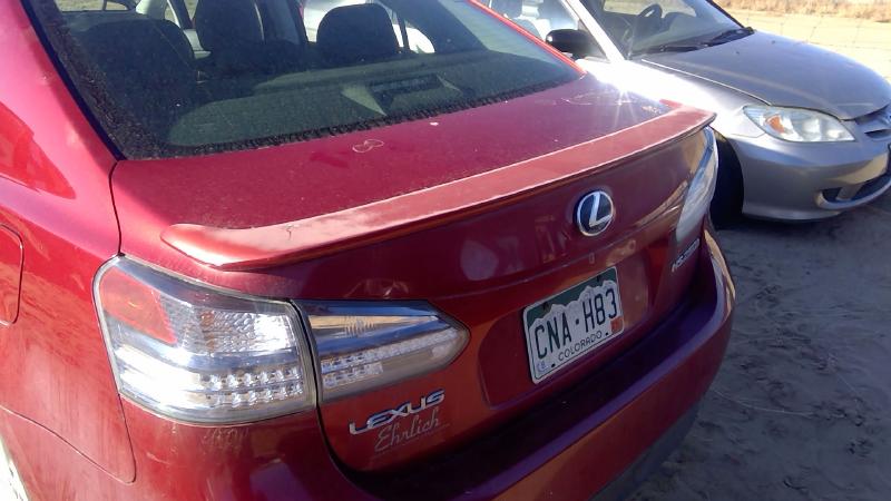 2010-2012 Lexus Hs250h Trunk/Decklid/Hatch/Tailgate