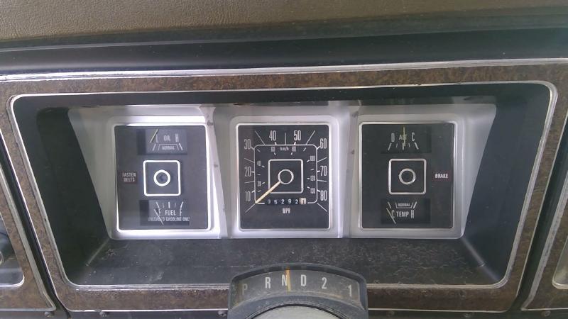 1979 Ford Van E250 Dash Panel