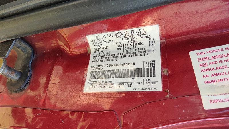 1991 Ford Pickup F150 Series Vehicle Unit Complt.