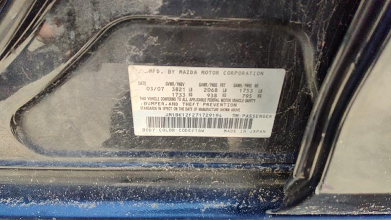 2007-2009 Mazda 3 Trunk/Decklid/Hatch/Tailgate