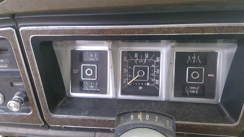 1979 Ford Van E250 Dash Panel