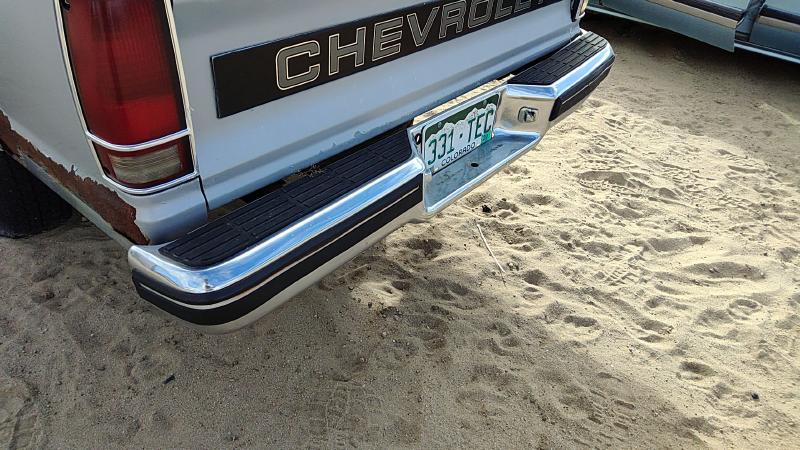 1982-1993 S10/s15/sonoma Pickup Rear Bumper Assembly