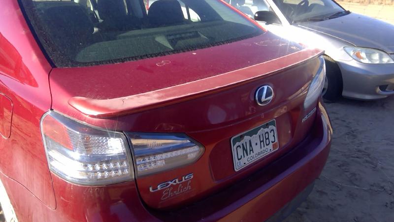 2010-2012 Lexus Hs250h Trunk/Decklid/Hatch/Tailgate