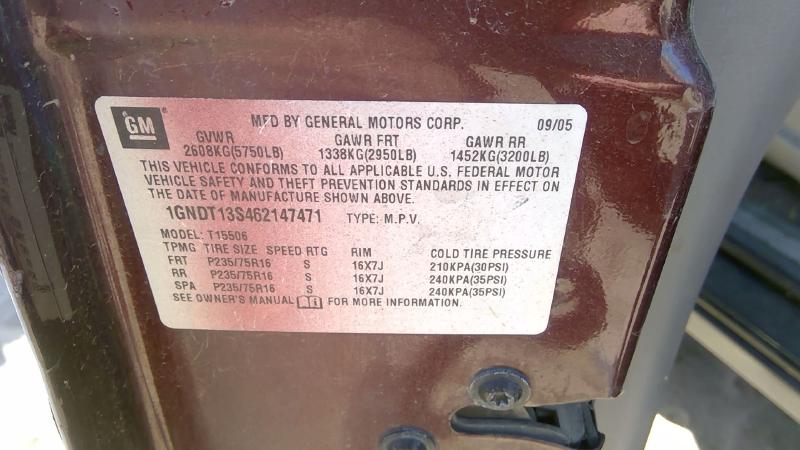 2006-2007 Chevrolet Trail Blazer (113 W.b.) Cylinder Head