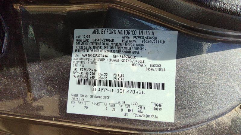 1999-2004 Mustang Trunk/Decklid/Hatch/Tailgate