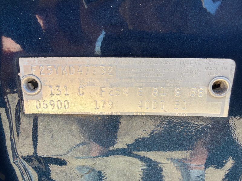 1968 Ford Pickup F250 Series Vehicle Unit Complt.