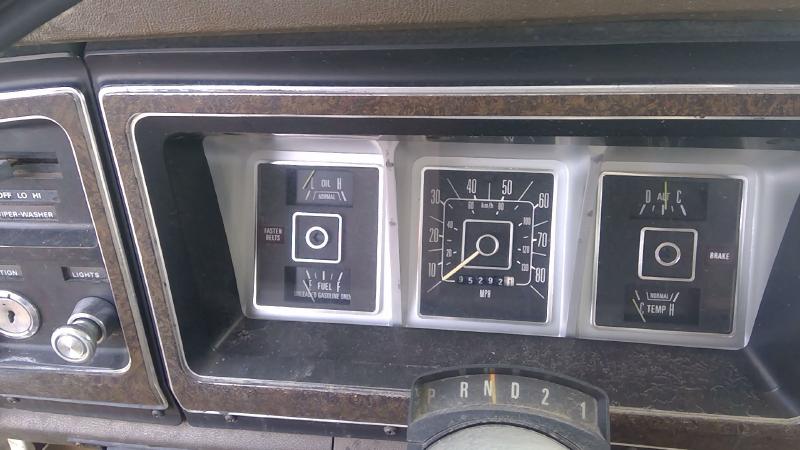 1979 Ford Van E250 Dash Panel
