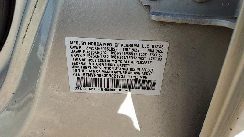 2009 Honda Pilot Transmission Assy.
