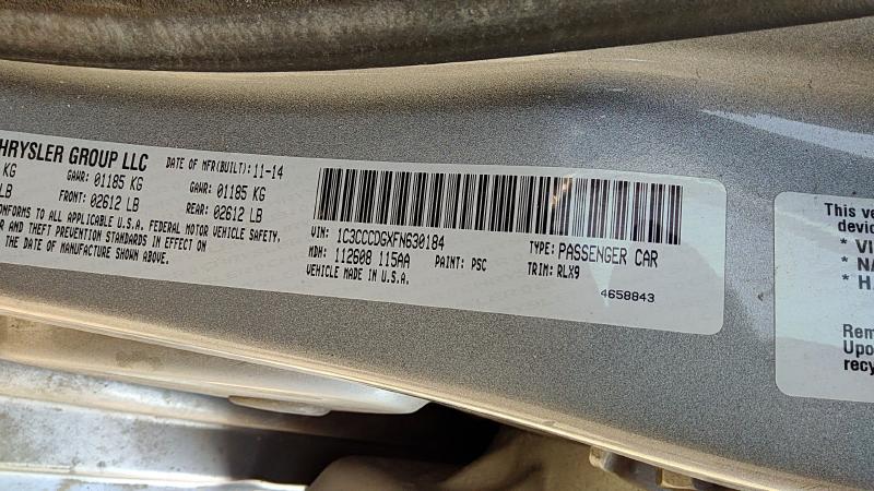 2015-2017 Chrysler 200 Front Door Regulator LH