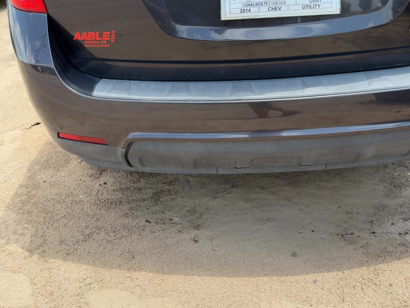 2010-2015 Chevrolet Equinox Rear Bumper Assembly