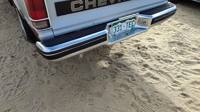 1982-1993 S10/s15/sonoma Pickup Rear Bumper Assembly