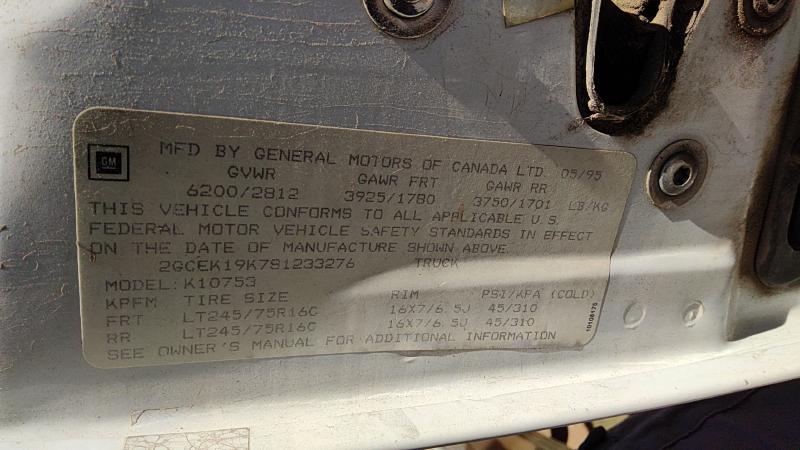 1988-2002 Chevrolet Pickup 1500 Series Front Door LH