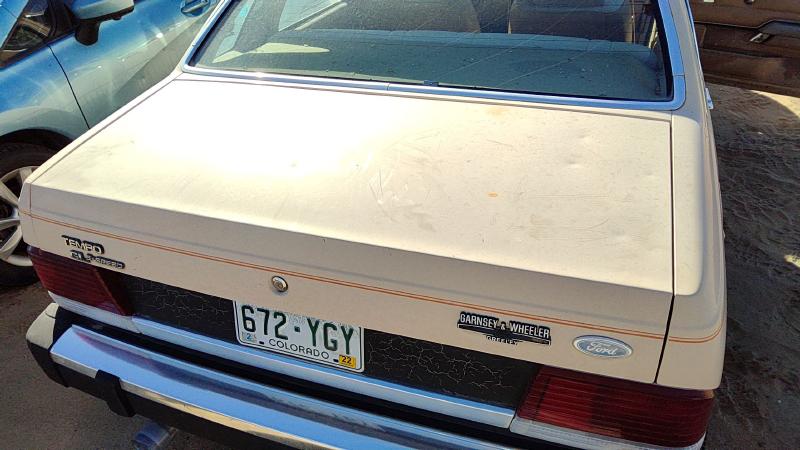 1984-1987 Ford Tempo Trunk/Decklid/Hatch/Tailgate