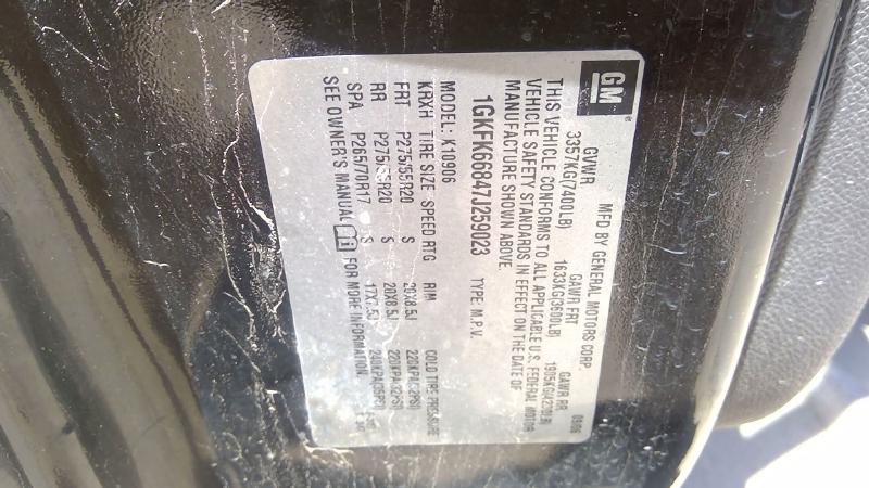 2007 GMC Yukon Xl 1500 Series Rear Seat LH