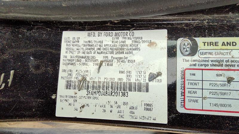 2010-2012 Ford Fusion Crossmember/Cradle/Undercarria
