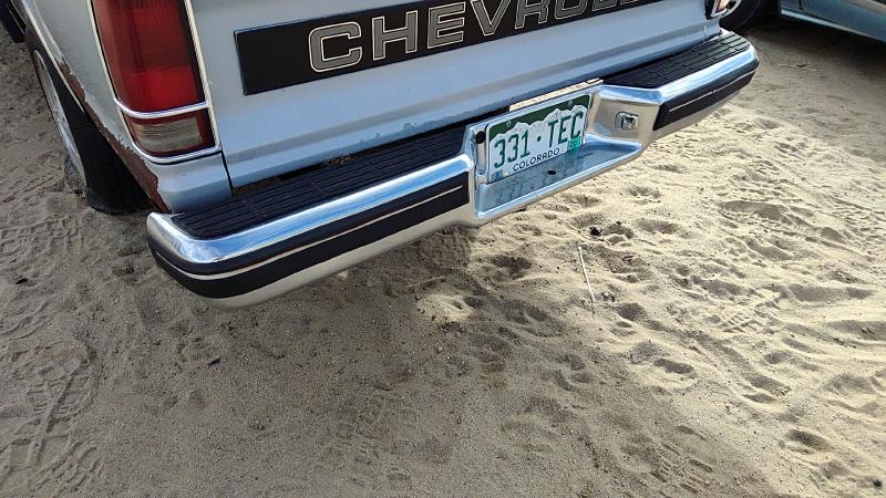 1982-1993 S10/s15/sonoma Pickup Rear Bumper Assembly