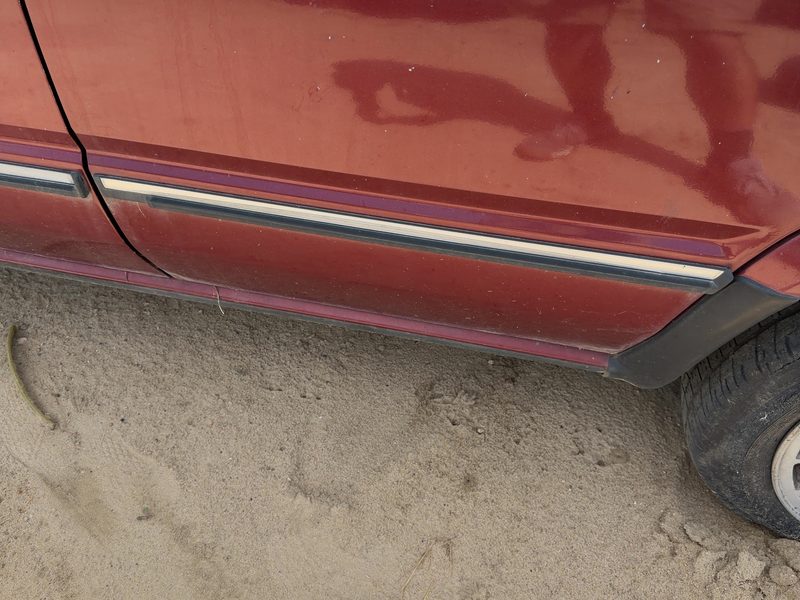 1987 Nissan Maxima Rear Door Moulding LH