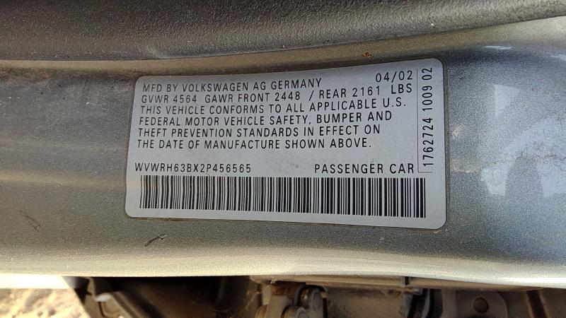 2002 (discontinued) Passat Vehicle Unit Complt.