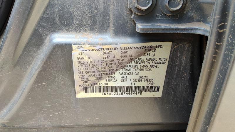 2007 Nissan Altima Engine Fuse Box