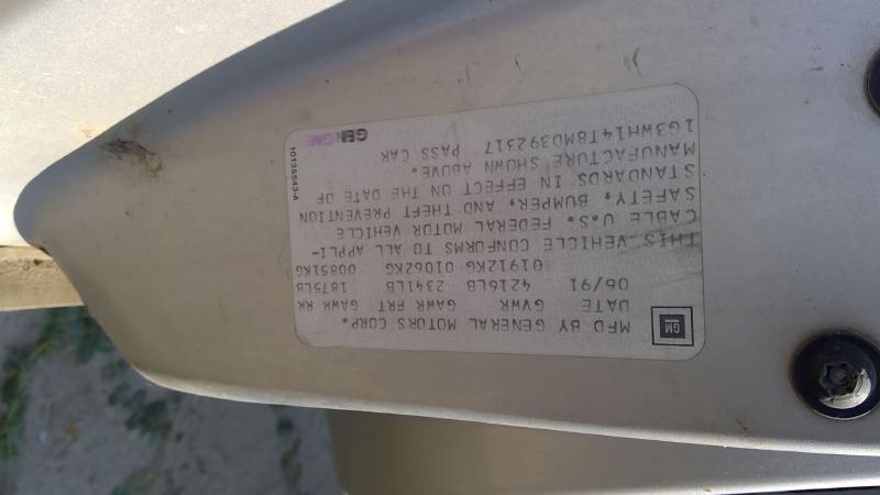 1988-1997 Cutlass (also See Calais 85-88) Quarter Panel RH