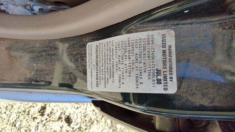 1998-2004 Honda Passport Lower Control Arm Rr LH